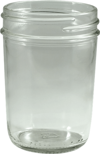 8 Oz Flint Glass Wide Mouth Mason Jar Kaufman Container