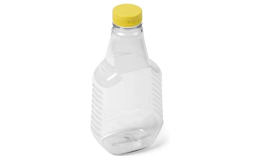 16 oz Clear PET Plastic Dressing Bottles