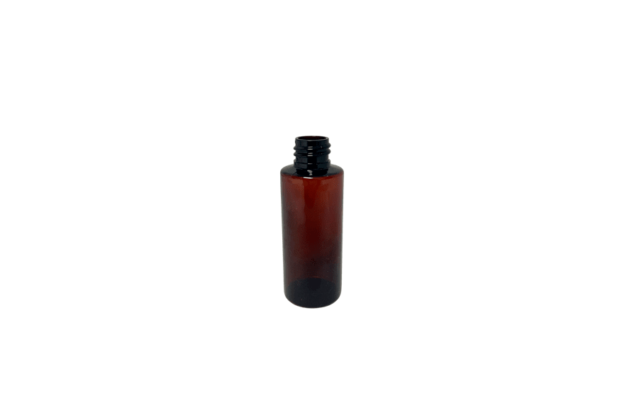 2_oz_Amber_PET_Plastic_Cylinder_Bottles