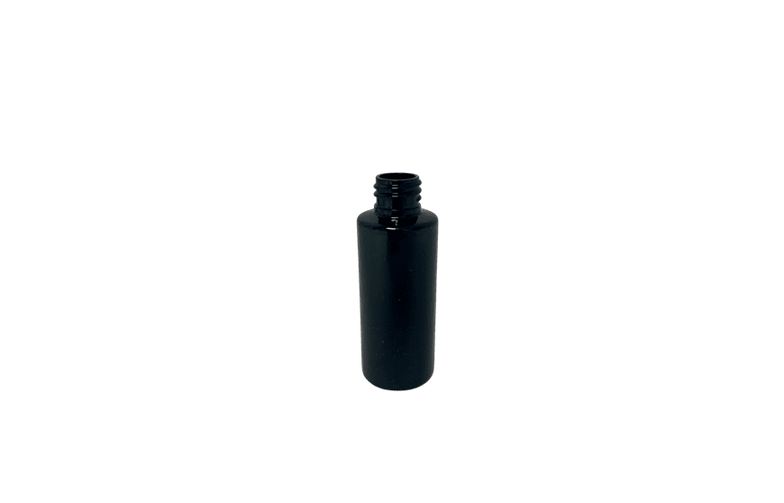 2_oz_Black_PET_Plastic_Cylinder_Bottles