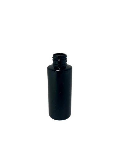 2_oz_Black_PET_Plastic_Cylinder_Bottles