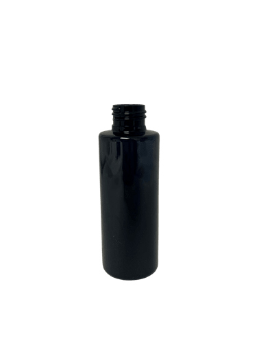 4_oz_Black_PET_Plastic_Cylinder_Bottles