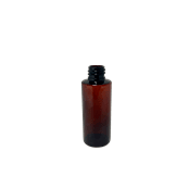 2_oz_Amber_PET_Plastic_Cylinder_Bottles