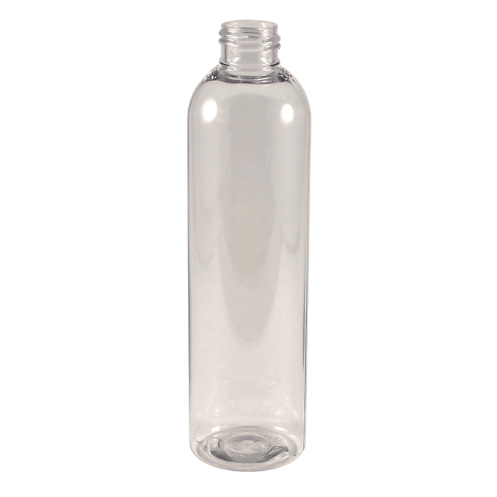 8 oz Clear PET Plastic Bullet Bottles (Cosmo Rounds)