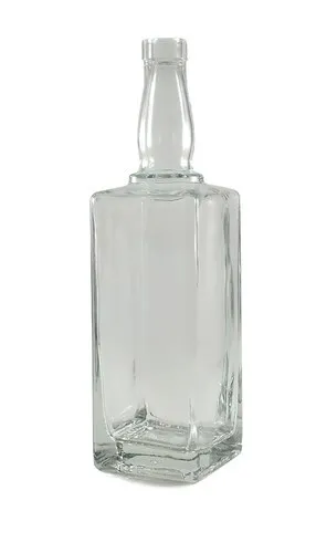 Glass Bottles, French Square, 1 Liter (32oz) Clear, 58-400 neck