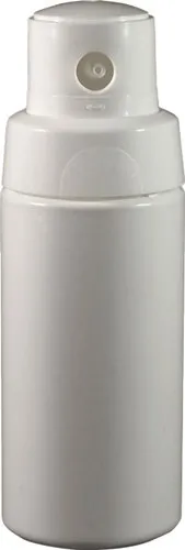 4 oz White MDPE Plastic Powder Dispenser Bottle